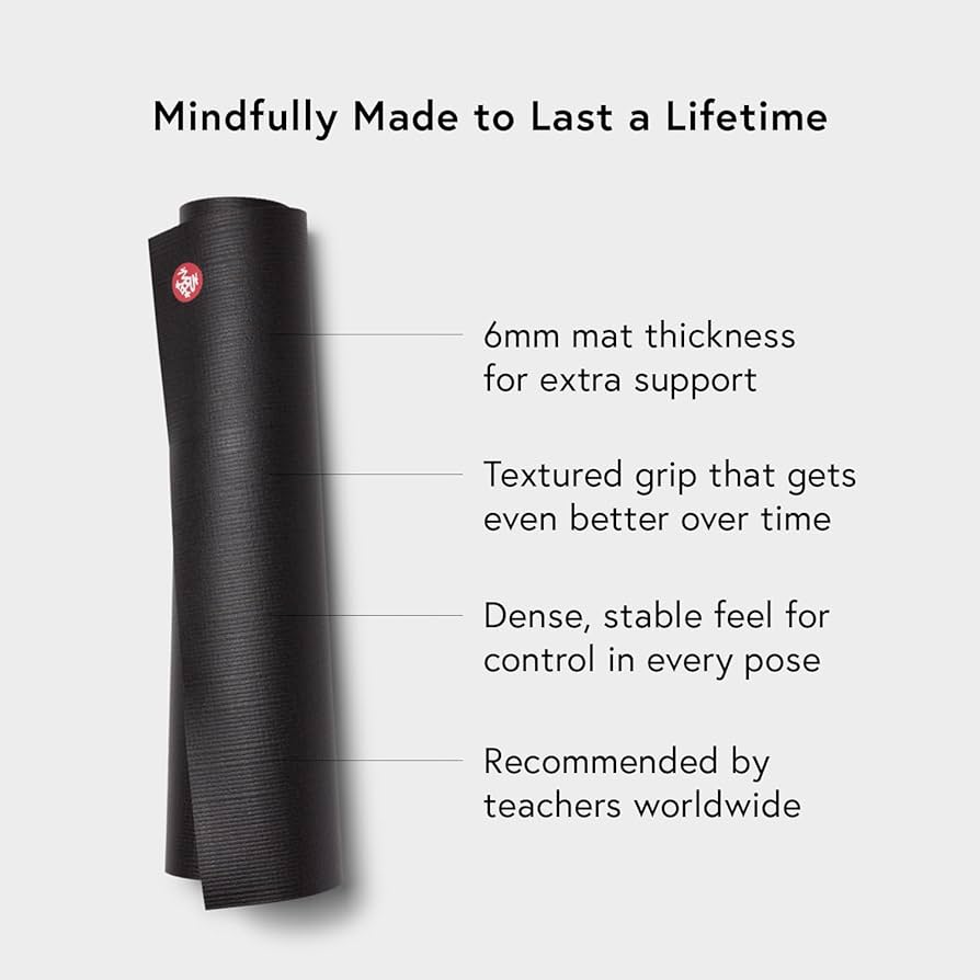 MANDUKA ブラックマットPRO Anniversary Logo 6mm Manduka PRO Yoga and Pilates Mat, Magic,71